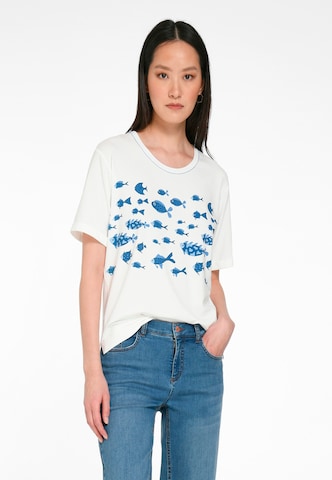 T-shirt Peter Hahn en bleu : devant