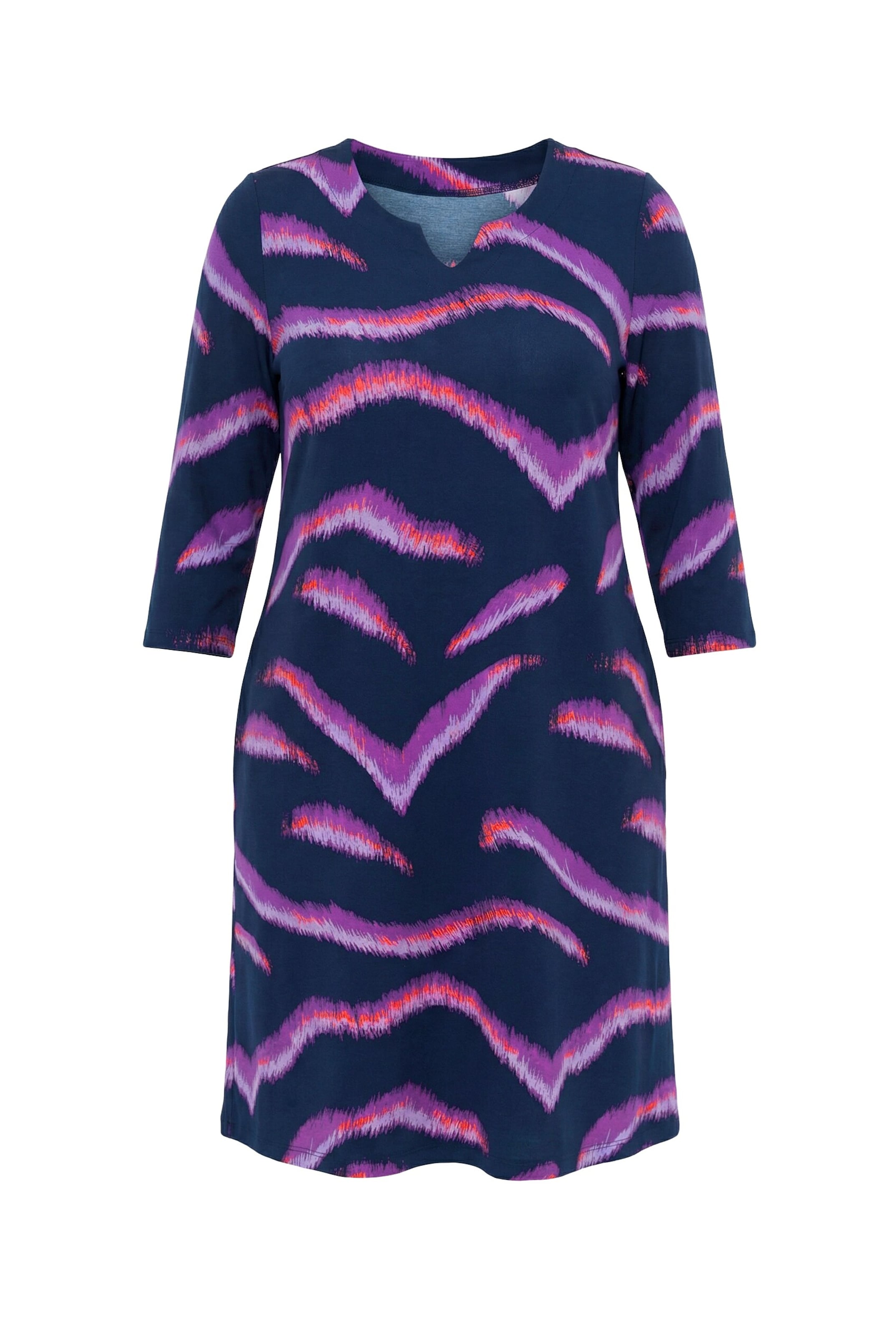 Ulla Popken Kleid in Blau: Vorderseite