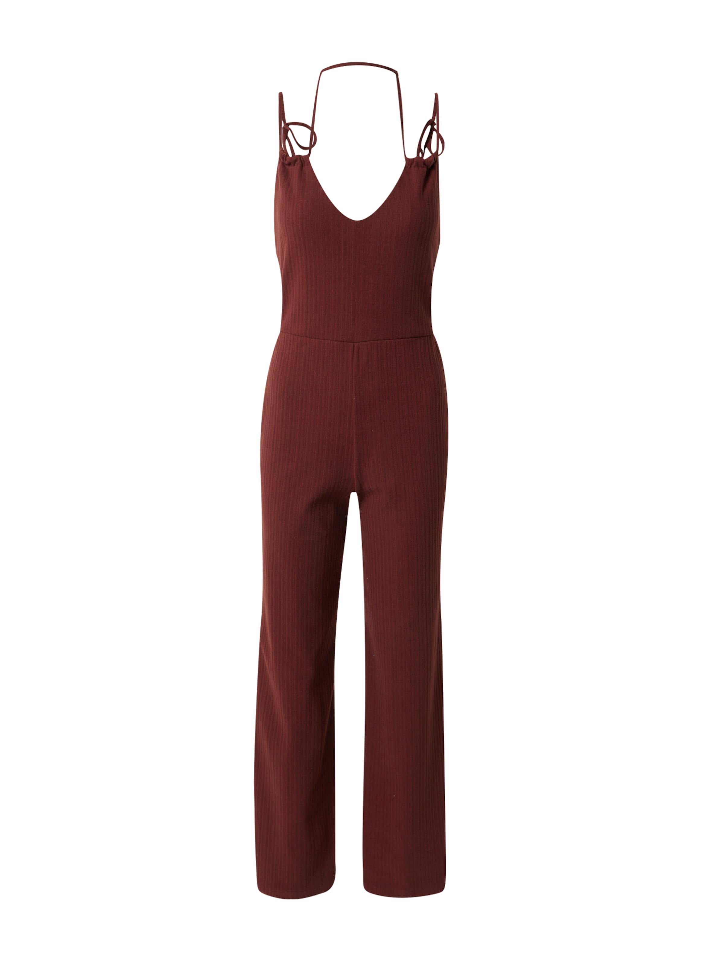 brūns ABOUT YOU x Sofia Tsakiridou Kombinezons &#x27;Leia&#x27;: no priekšpuses