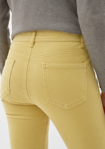 s.Oliver Slimfit Broek in Geel