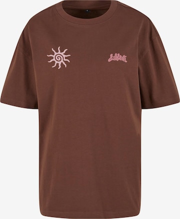 Lost Youth T-Shirt 'With Love' in Braun: Vorderseite