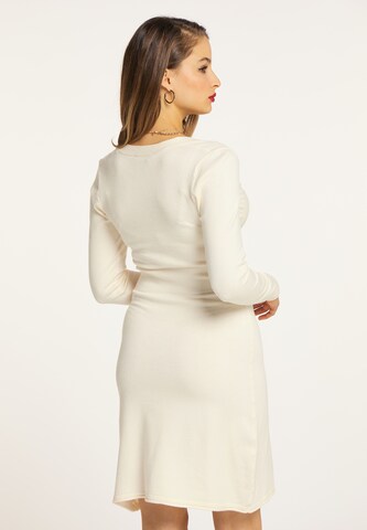 faina Knit dress in White