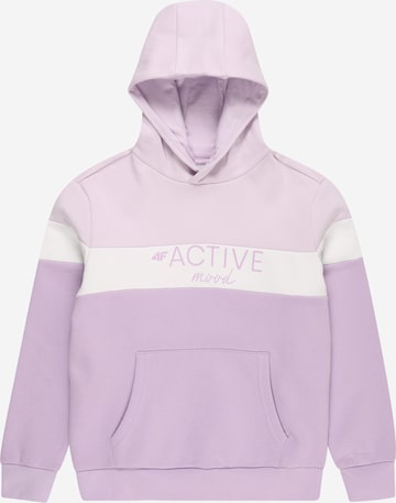 4F Athletic Sweatshirt in Purple: front