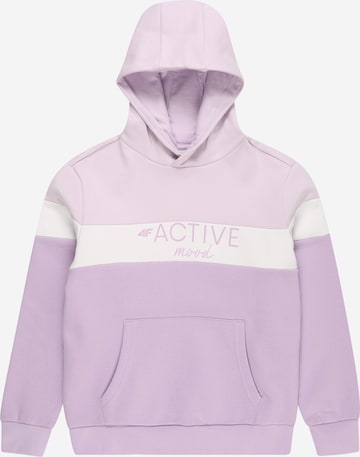 4F - Sweatshirt de desporto em roxo: frente