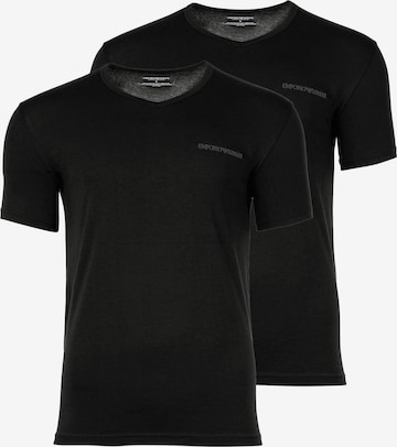 Maglietta di Emporio Armani in nero: frontale