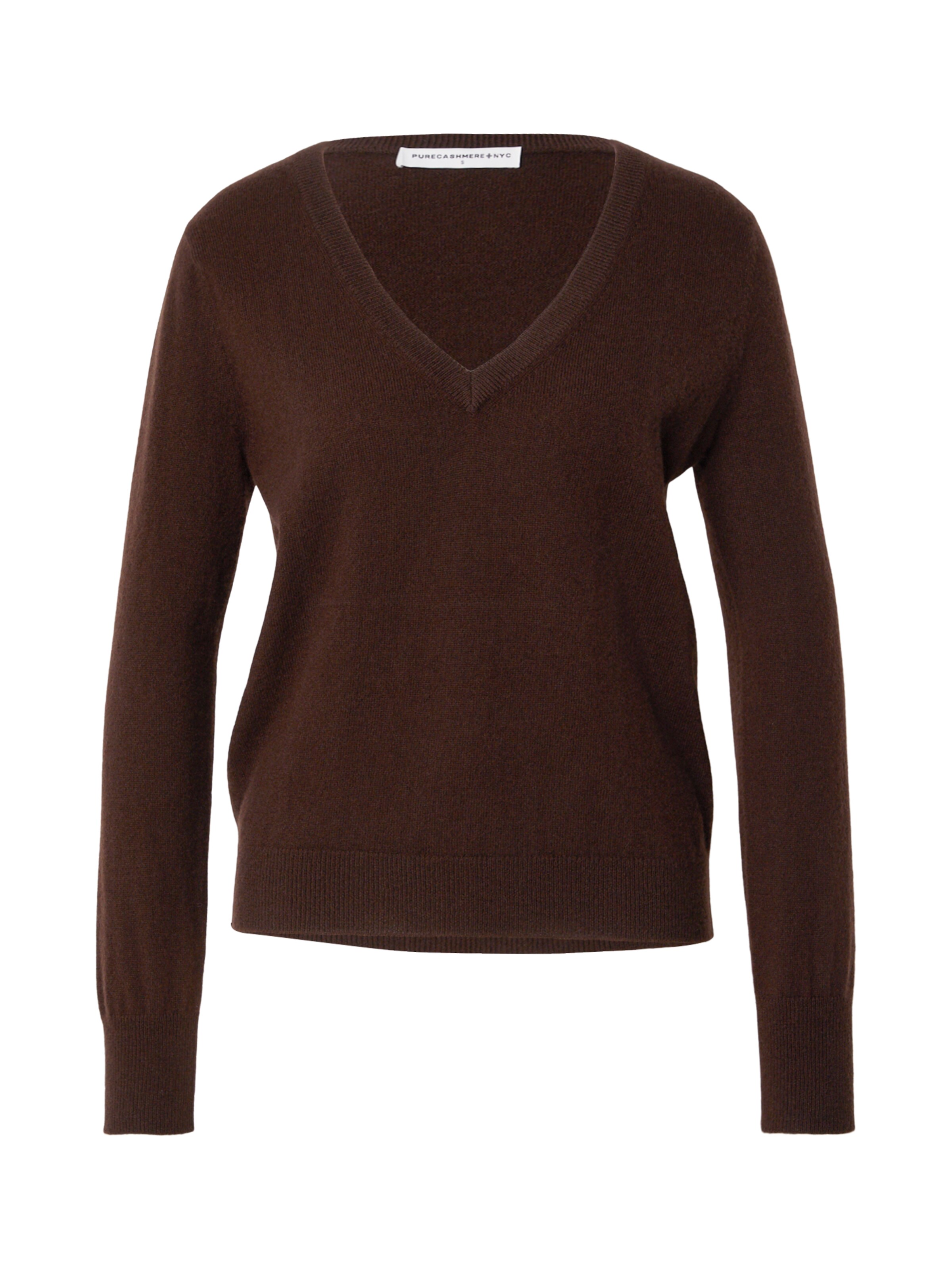 Pure Cashmere NYC Sweater 'Classic' in Brown: front