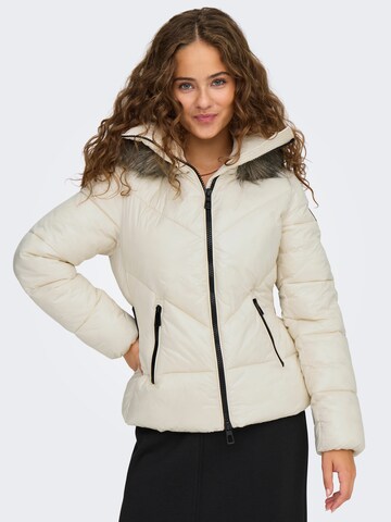 ONLY Winterjas 'ONLFever' in Beige: voorkant