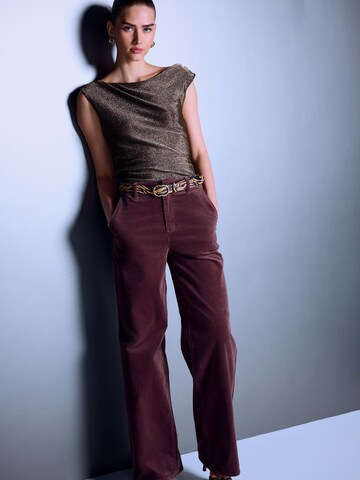Wide leg Pantaloni di Next in marrone