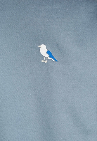 Cleptomanicx Sweatshirt 'Embro Gull' in Blue