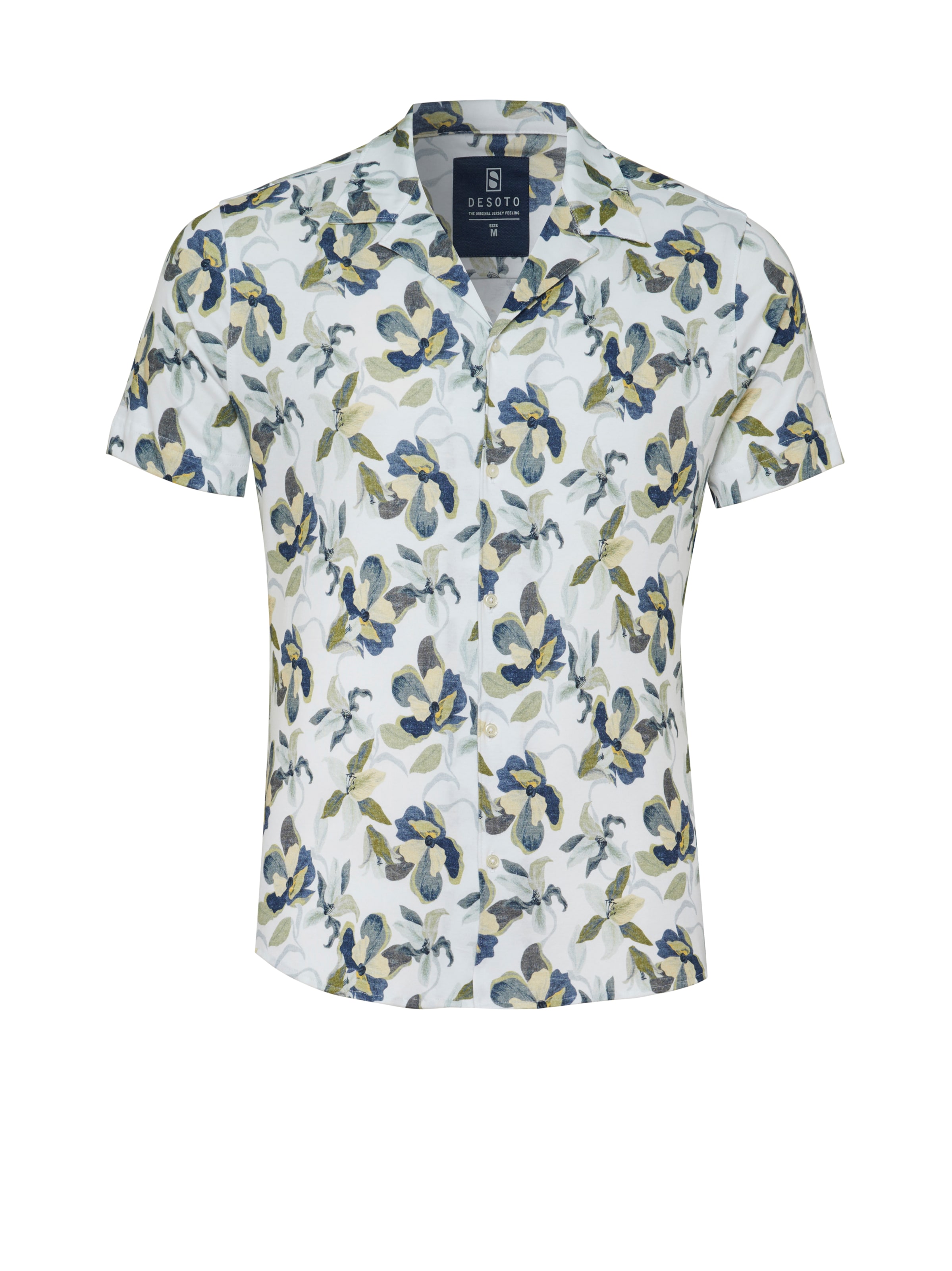DESOTO Slim fit Button Up Shirt in Blue: front
