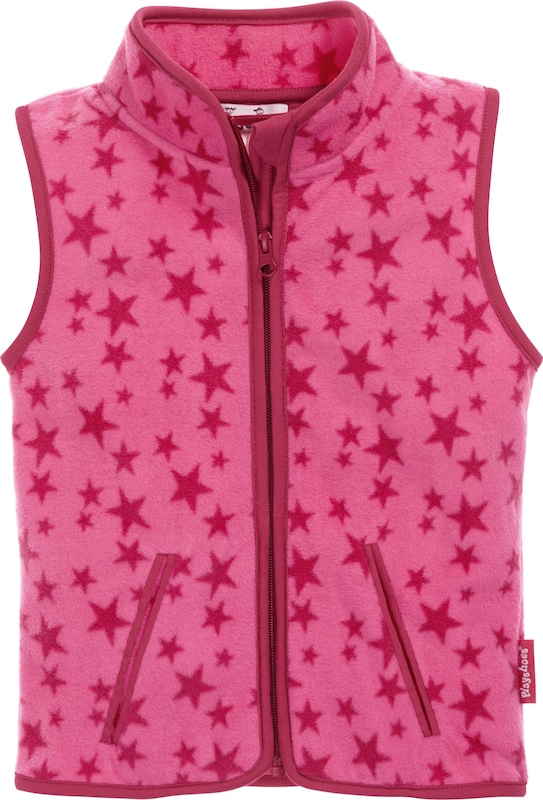 PLAYSHOES Weste 'Sterne' in Pink Dunkelpink CR8558 PLAYSHOES Weste 'Sterne' in Pink Dunkelpink CR8558