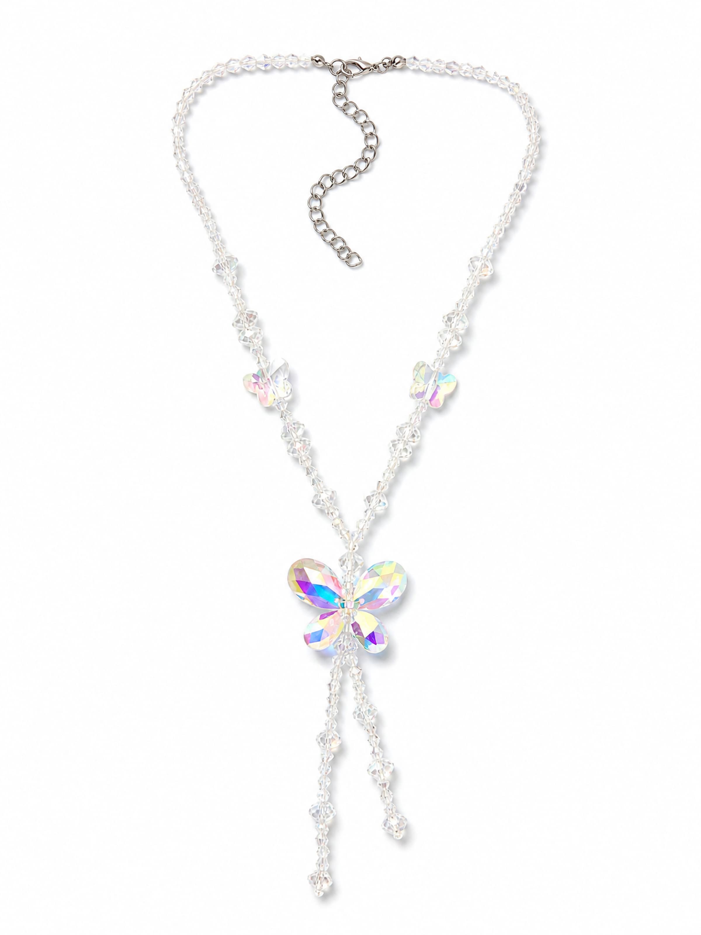 COLLEZIONE ALESSANDRO Kette 'Burga'‌‌‌‌‌ in Transparent: Vorderseite