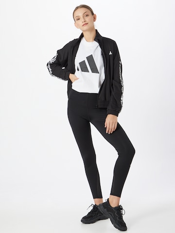 ADIDAS SPORTSWEAR Skinny Sportsbukse 'HOW WE DO' i svart