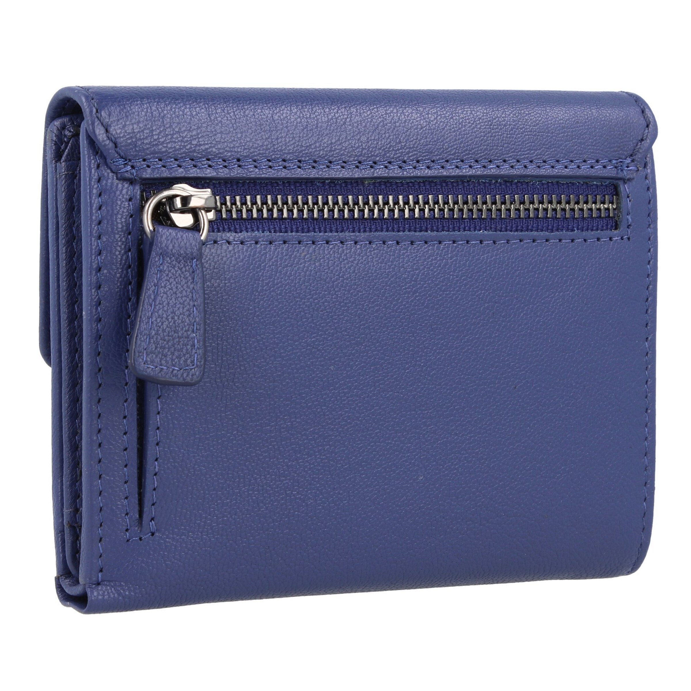 Braun Büffel Wallet 'Anna' in Blue