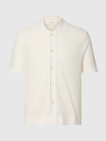 Coupe regular T-Shirt SELECTED en gris : devant