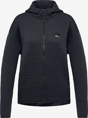 JACK WOLFSKIN Fleece Jacket in Blue: front