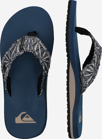 QUIKSILVER Teenslippers 'Monkey Abiss' in Blauw