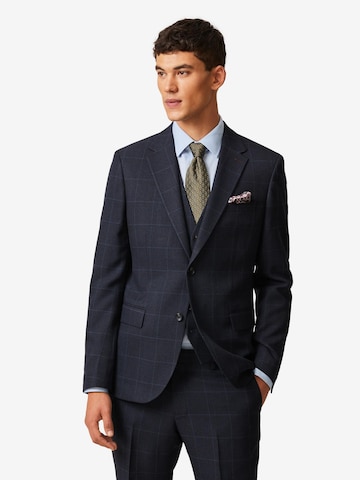 Coupe slim Veste de costume 'Prince-of-Wales' Next en bleu : devant