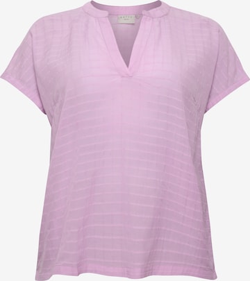 KAFFE CURVE - Blusa 'Felia' em roxo: frente