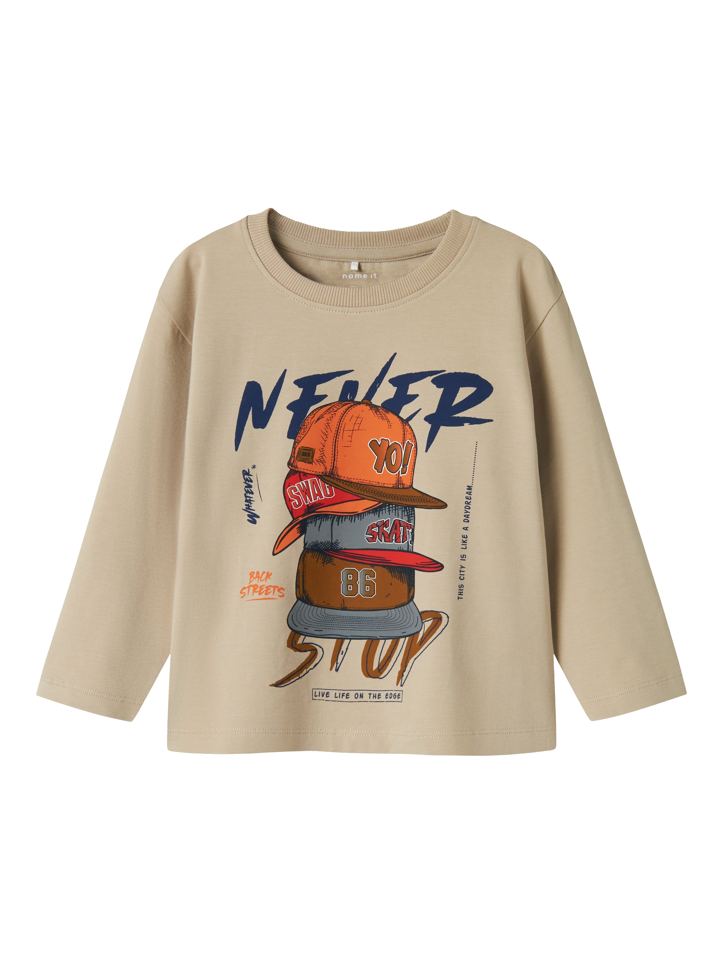 NAME IT Футболка 'NMMNIKO' в Серый: спереди