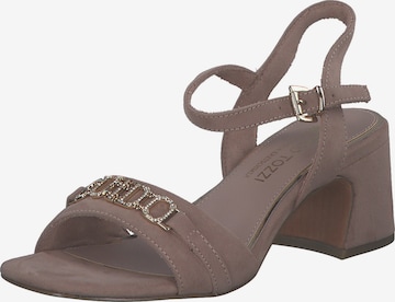 MARCO TOZZI by GUIDO MARIA KRETSCHMER Strap Sandals in Beige: front