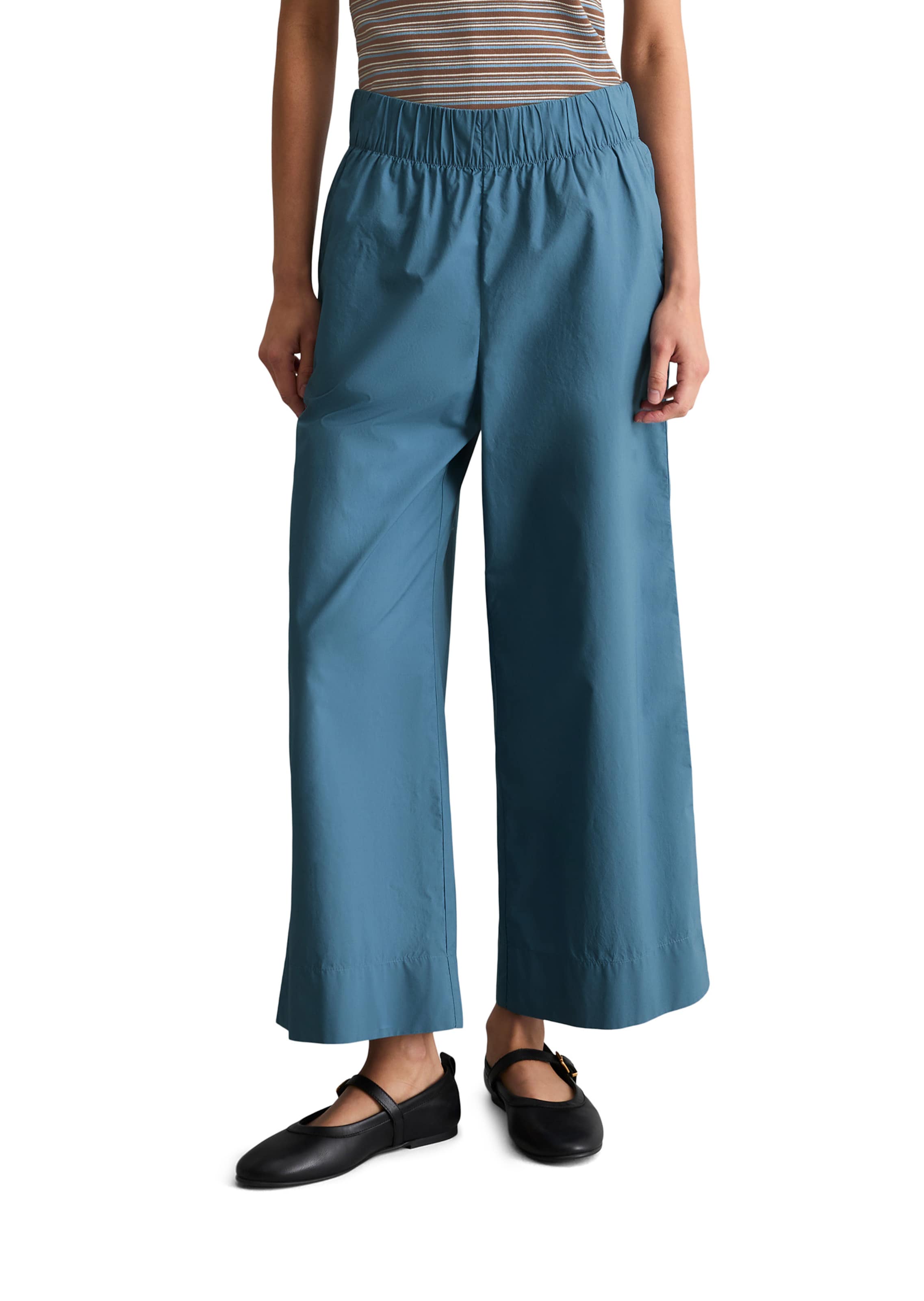 Marc O'Polo DENIM Loosefit Hose in Blau: Vorderseite