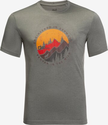 JACK WOLFSKIN Performance shirt in Grey: front