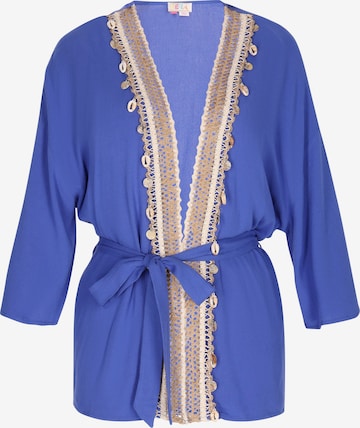 Kimono di IZIA in blu: frontale