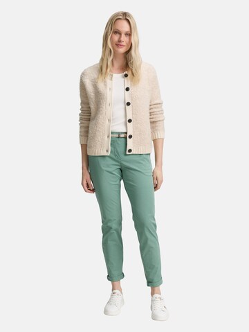 Coupe slim Pantalon chino TOM TAILOR en vert