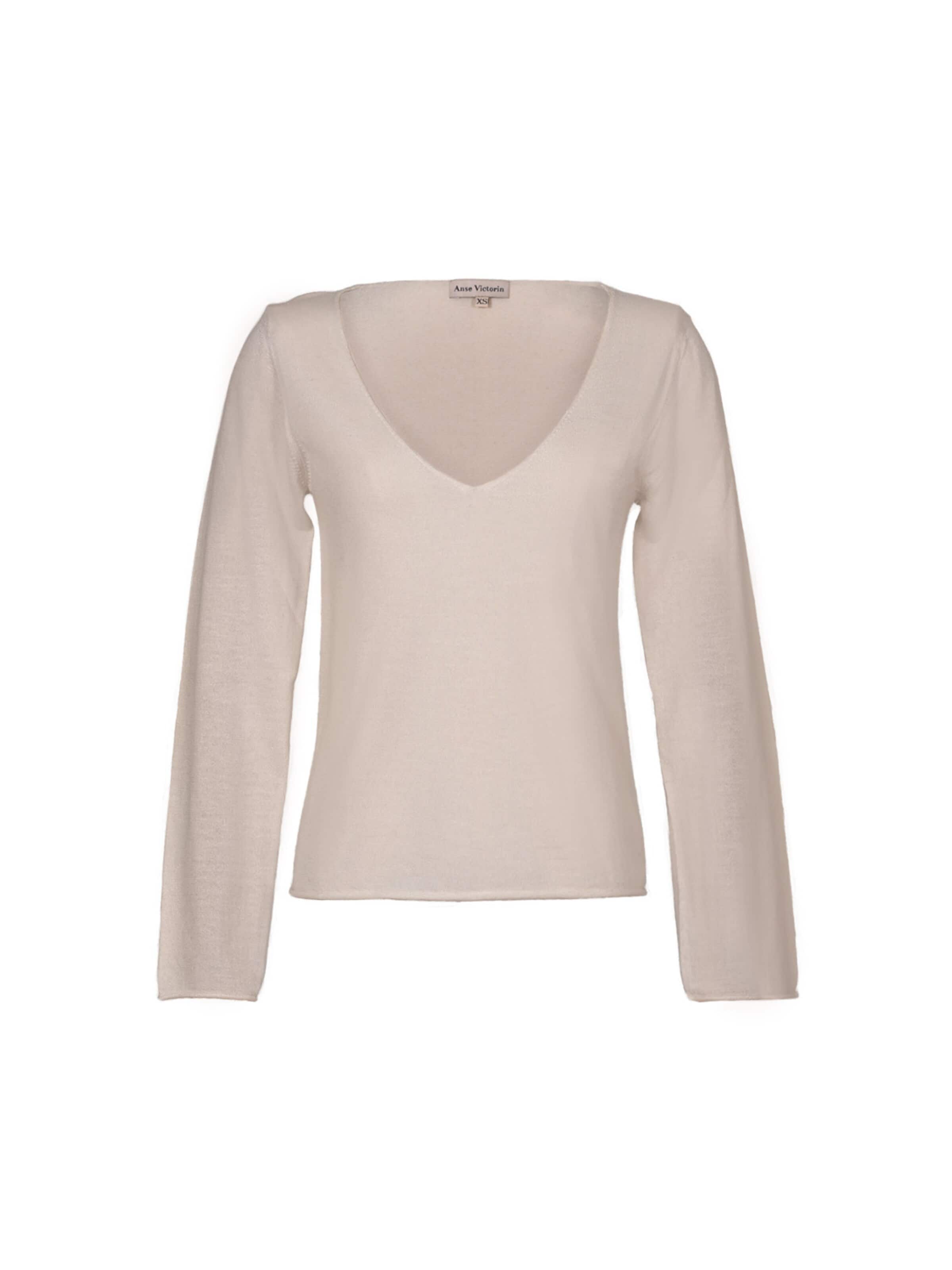 Anse Victorin Sweater 'Odette' in Beige: front