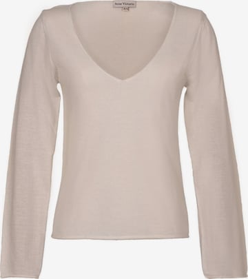Anse Victorin Pullover 'Odette' in Beige: Vorderseite