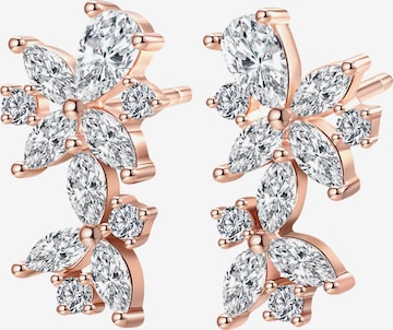 Hey Happiness Ohrringe 'Marquise Flower' in Gold: Vorderseite