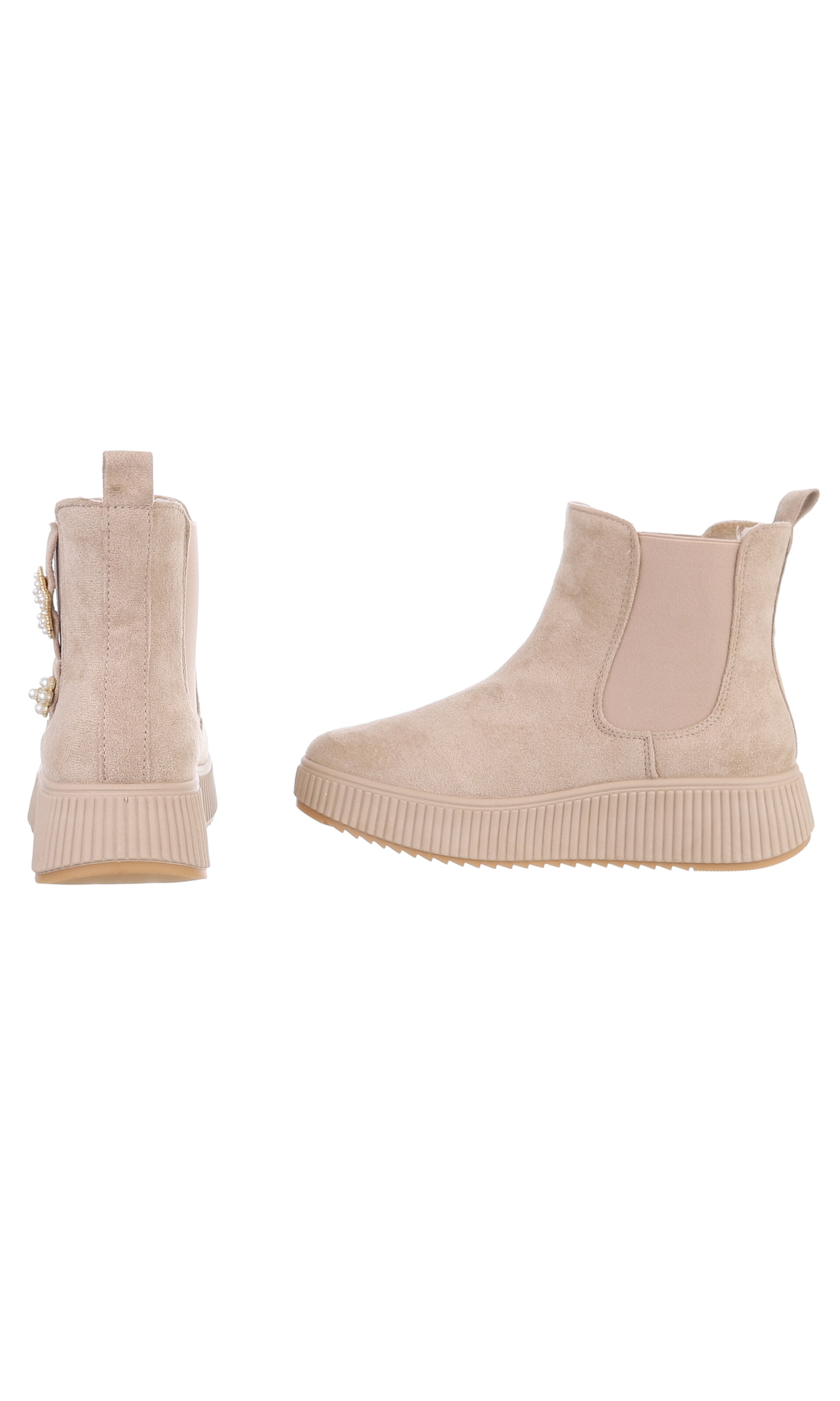 Ital-Design Ankle Boots in Beige
