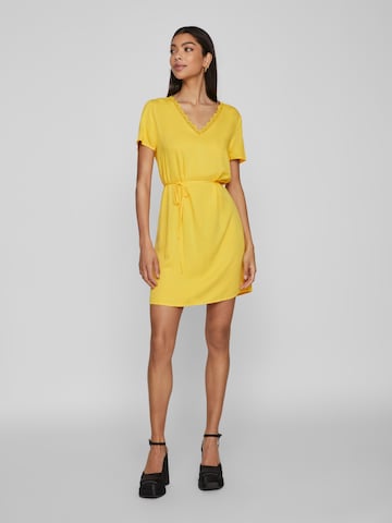 VILA فستان 'SOMMI' بلون أصفر