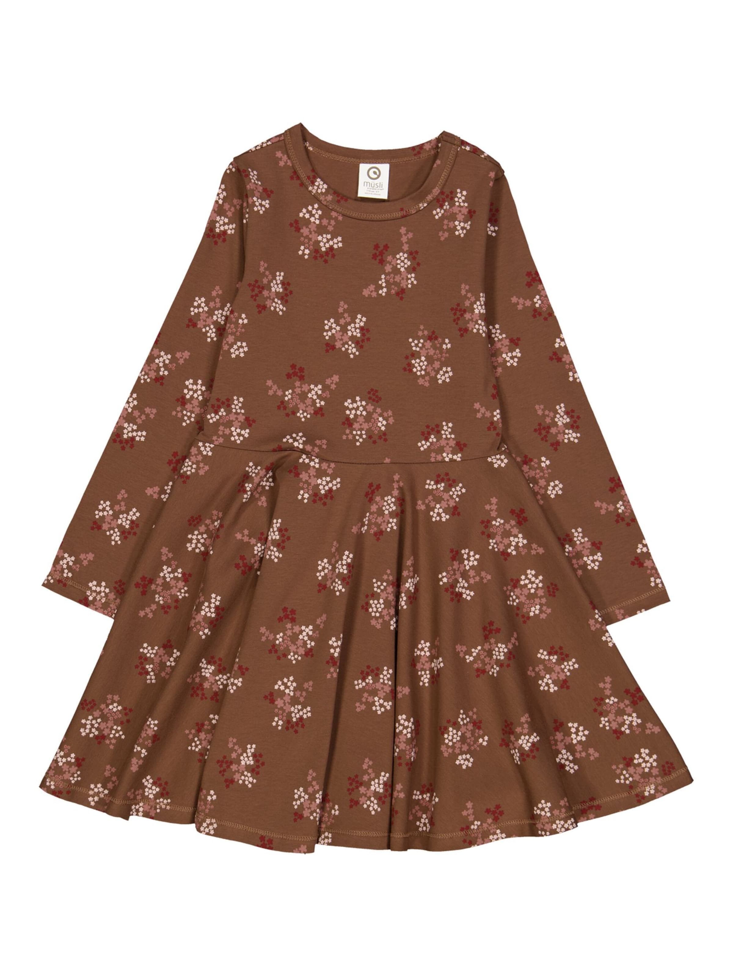 Müsli by GREEN COTTON - Vestido em castanho: frente