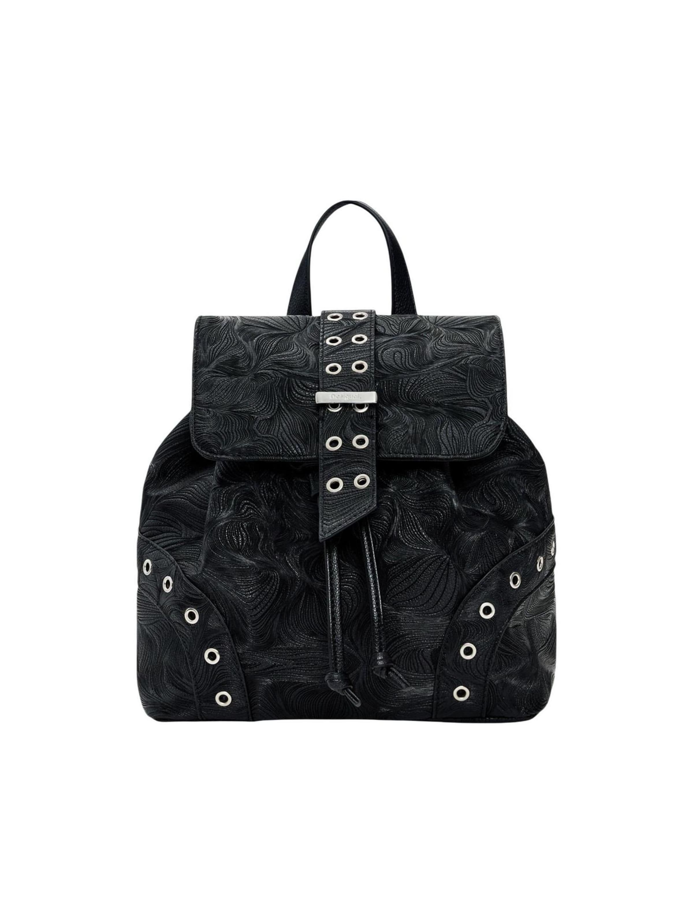 Zaino 'BACK_MOONSTONE PRISA SHOR 26SAKP04' di Desigual in nero: frontale