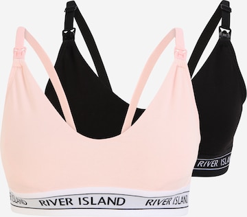River Island Maternity Kojící podprsenka – pink: přední strana