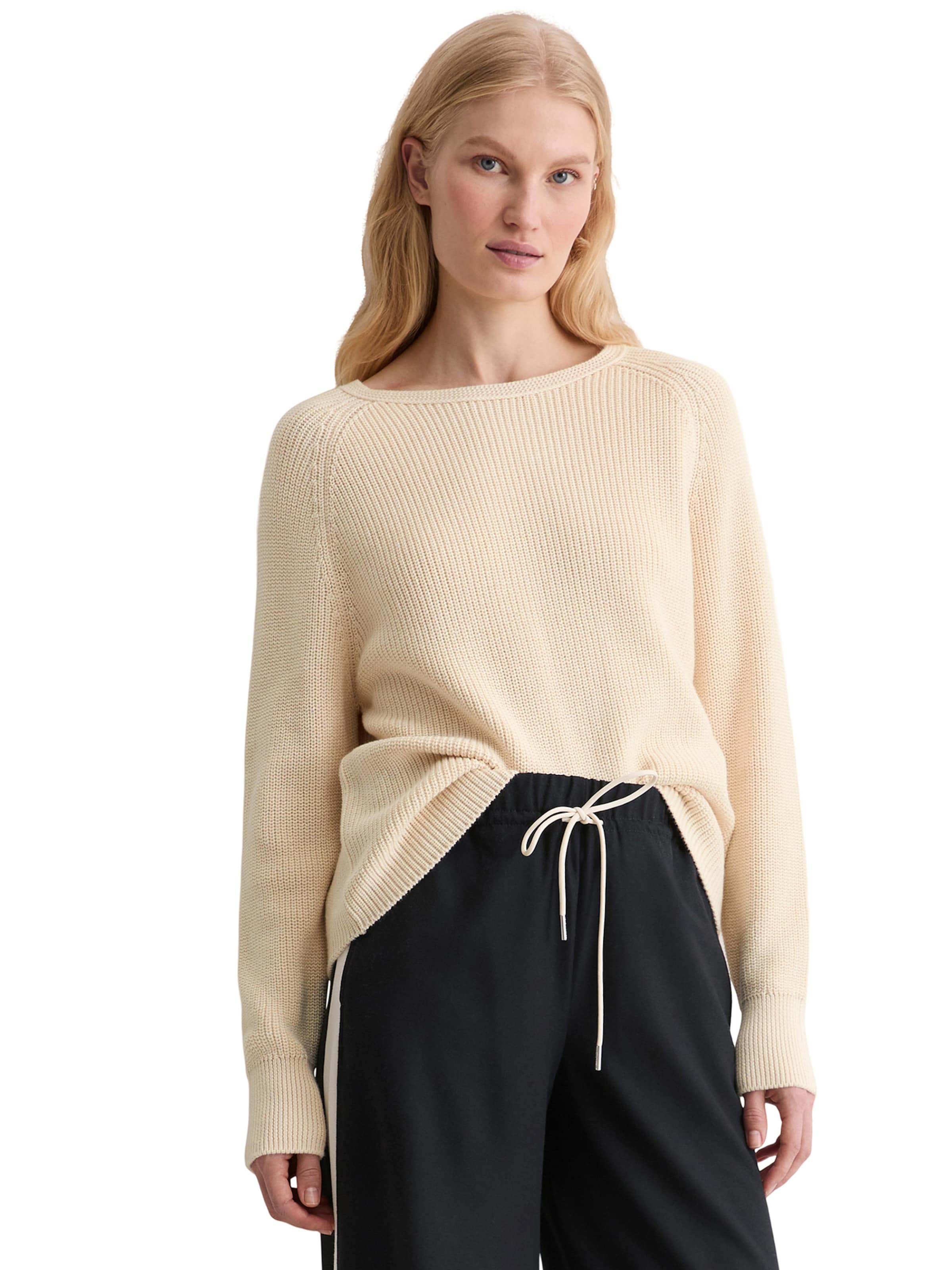 Pull-over Marc O'Polo en beige : devant