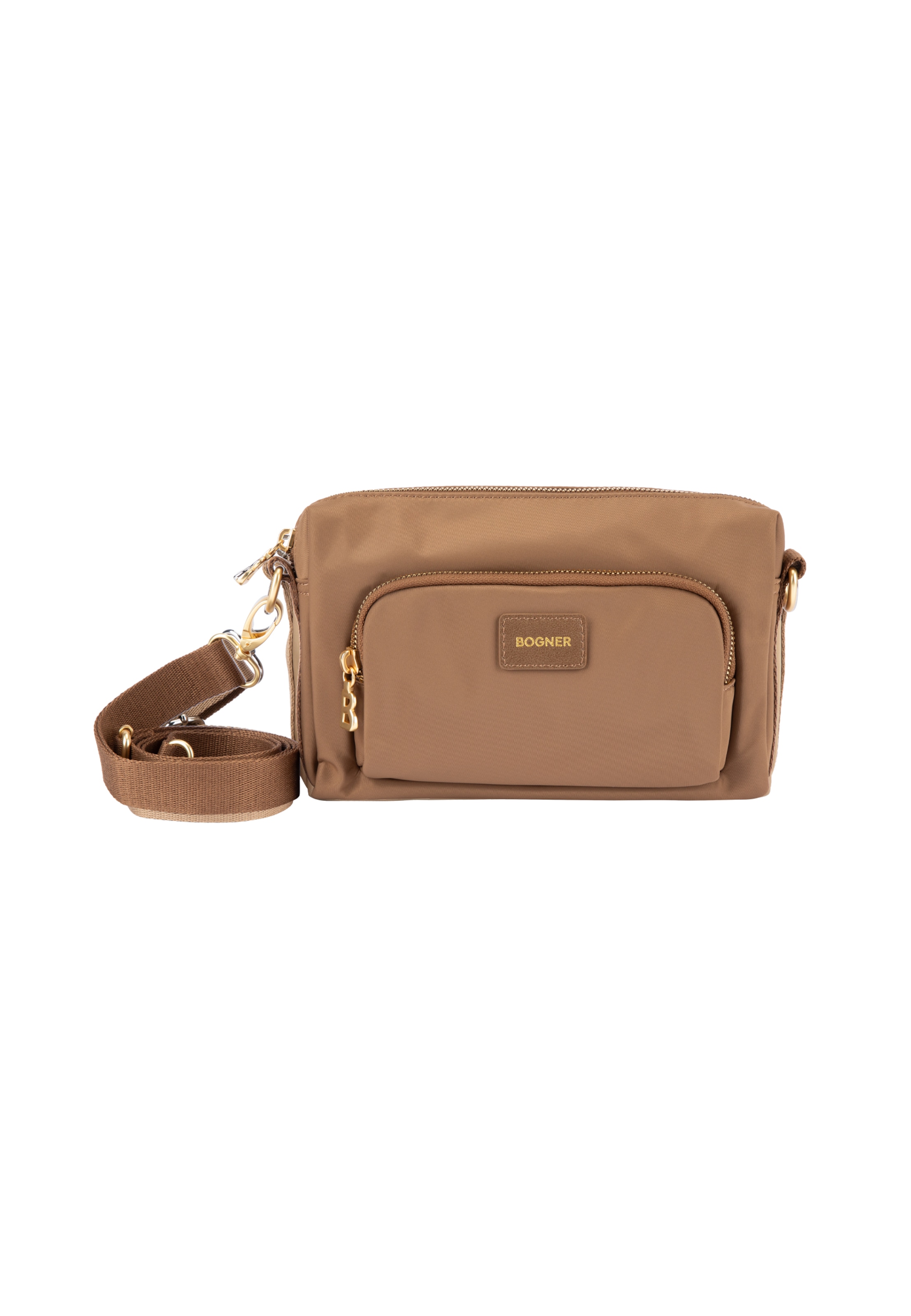Borsa a spalla 'Fully 1.0 Pukie' di BOGNER in marrone: frontale