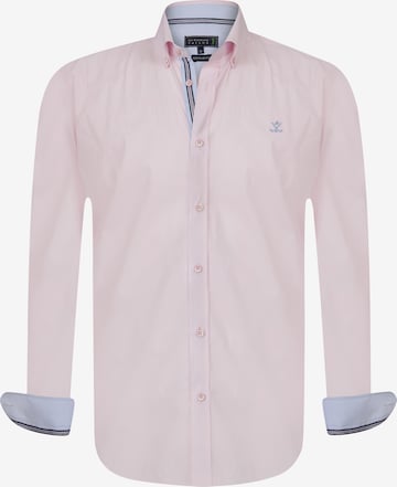 Sir Raymond Tailor Regular fit Overhemd 'Waterford' in Roze: voorkant