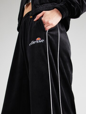 ELLESSE Wide Leg Hose 'Klostertaler' in Schwarz