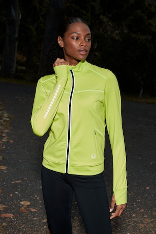 Veste de sport LASCANA ACTIVE en vert : devant