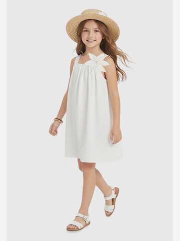 Denokids Dress in White: front