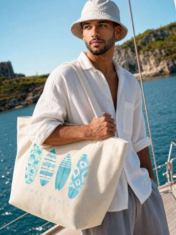 Neverless Strandtasche 'Long Beach'‌‌‌‌‌‌‌ in Beige