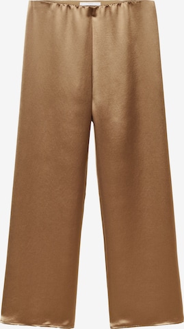 MANGO Wide leg Pants 'Pelayo' in Brown: front