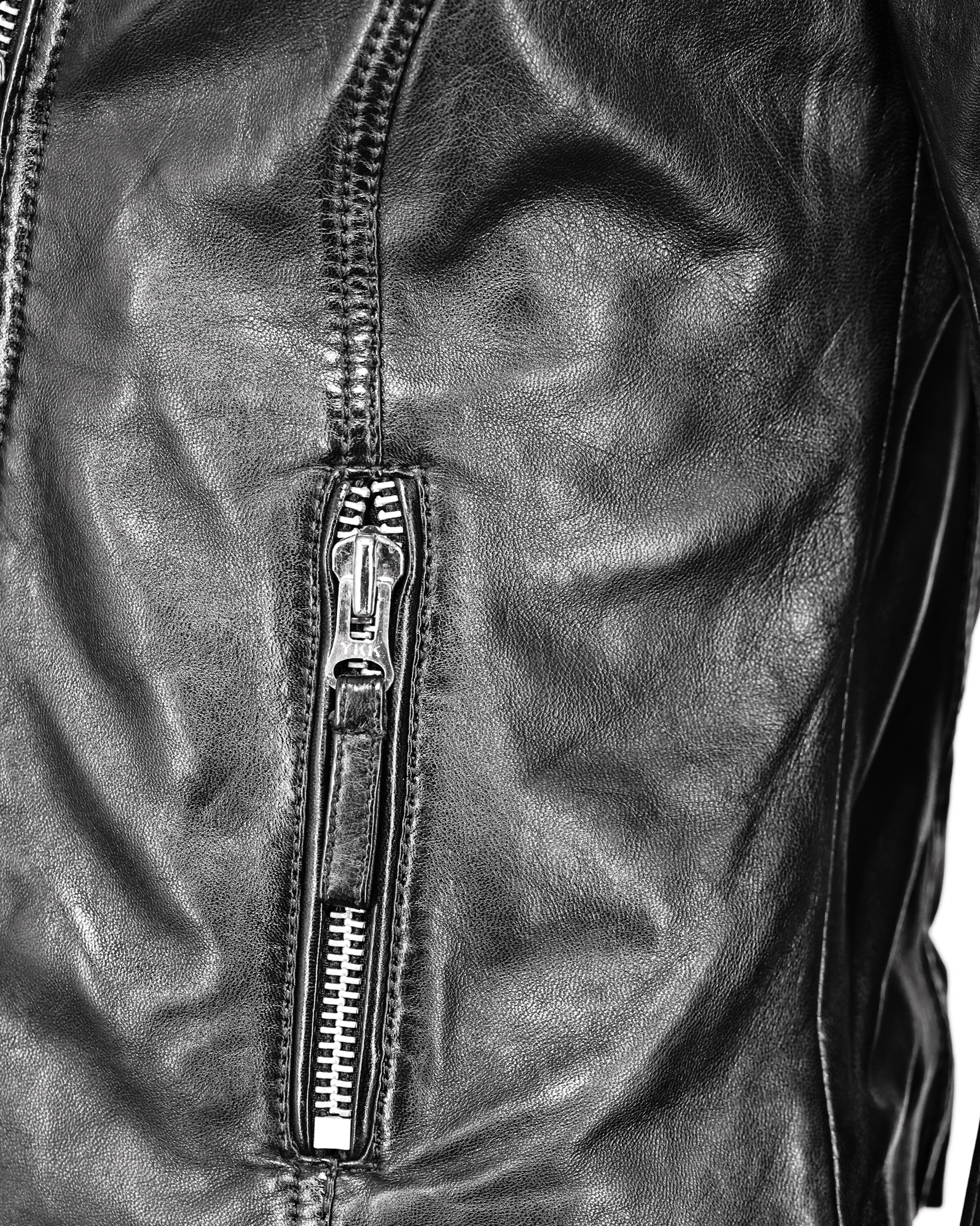 MUSTANG Lederjacke in Schwarz