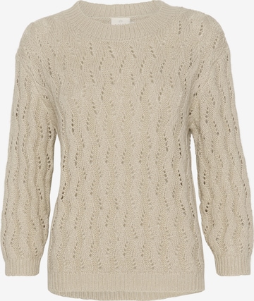 Pull-over 'Lena' Kaffe en beige : devant