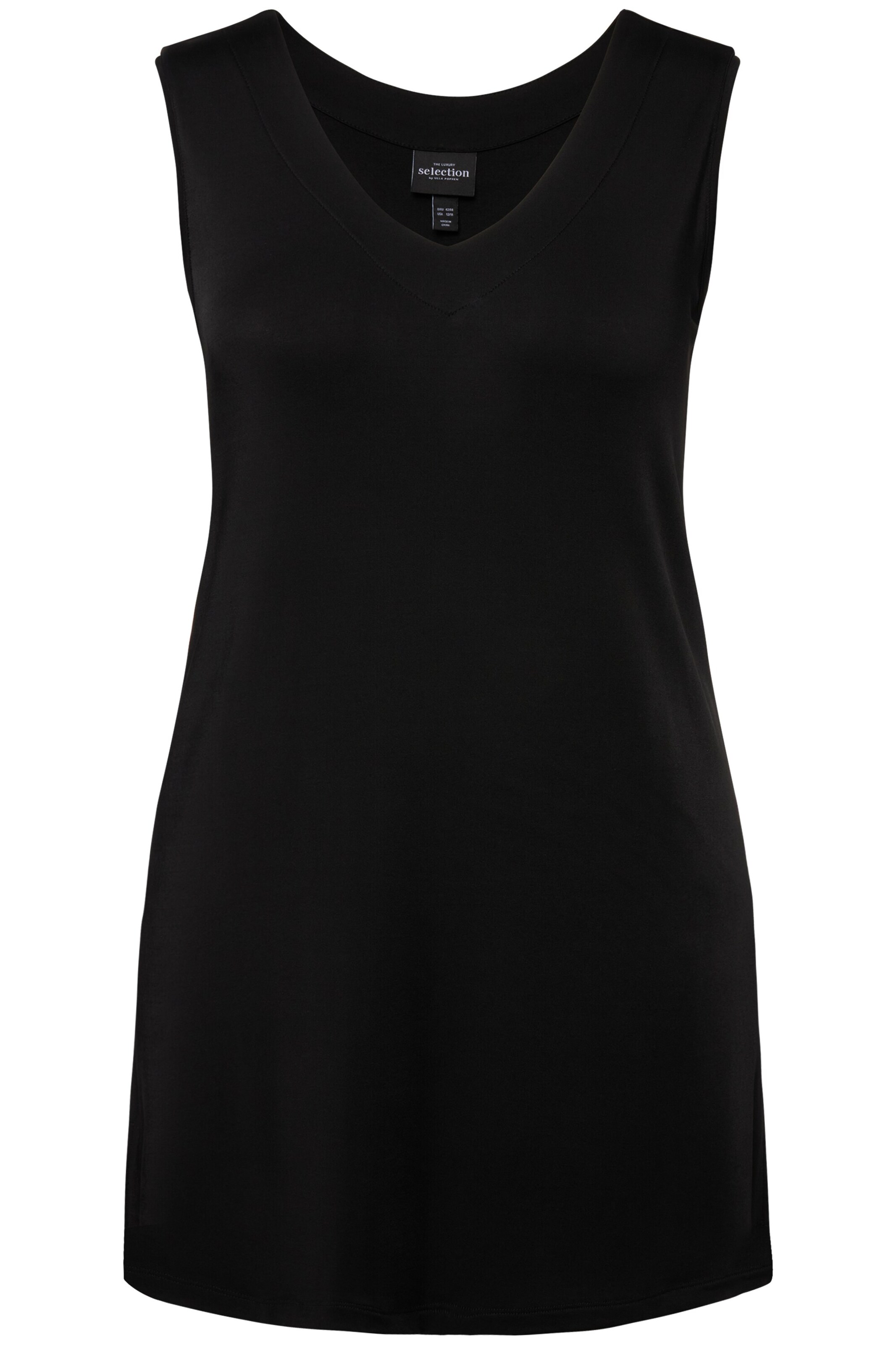 Ulla Popken Top in Schwarz: Vorderseite