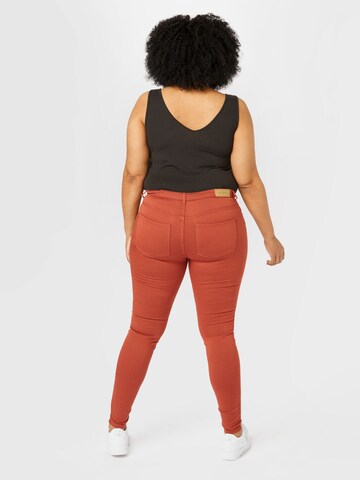 ONLY Carmakoma Skinny Jeans 'SARAH' in Rot