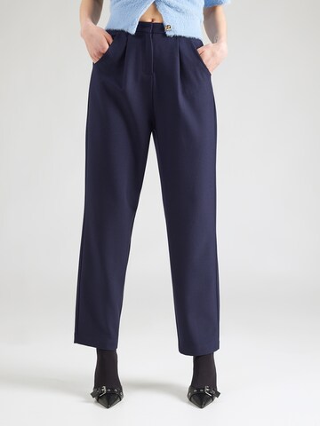 ABOUT YOU Loosefit Veckad byxa 'Senta' i blå: framsida